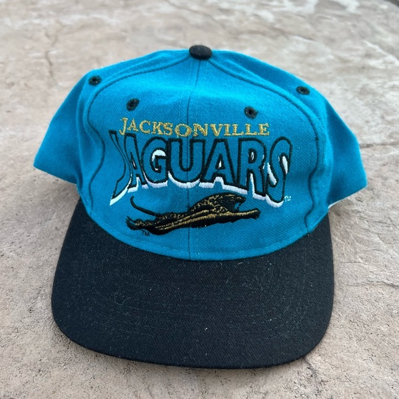 Vintage Jacksonville Jaguars Green Underbill The Game SnapBack